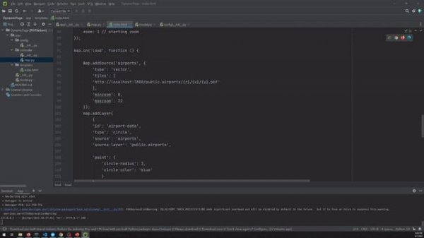 Creating a web mapping application - Flask and Maplibre (#4)