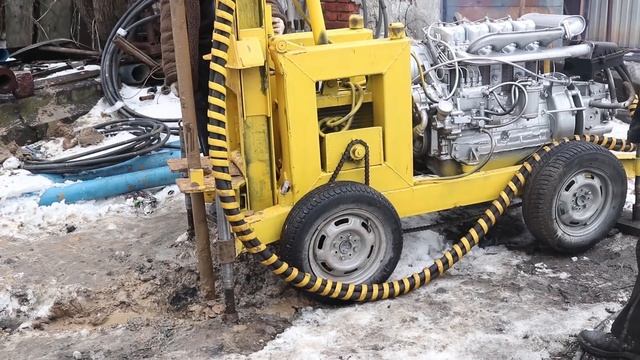 Буровая с телескопической мачтой. смотреть онлайн