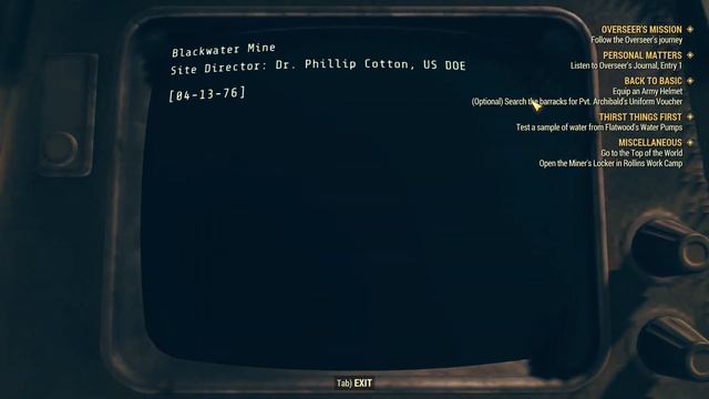 Blackwater Mine - Fallout 76