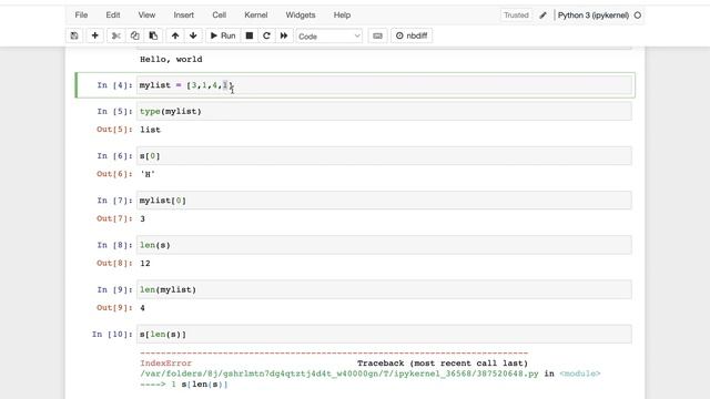 Python data types 1: lists and strings смотреть онлайн