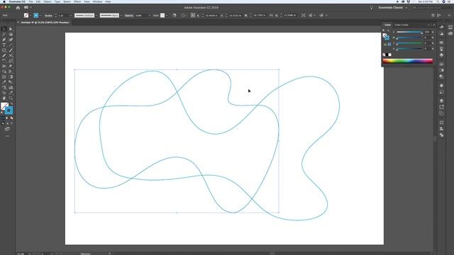 Abstract Vector Waves in Adobe Illustrator смотреть онлайн