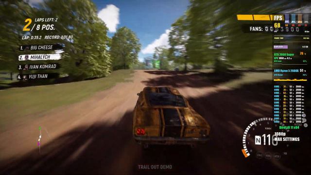 Trail Out (DEMO) | RTX 2060 SUPER+RYZEN 5 2600X | 1080p смотреть онлайн