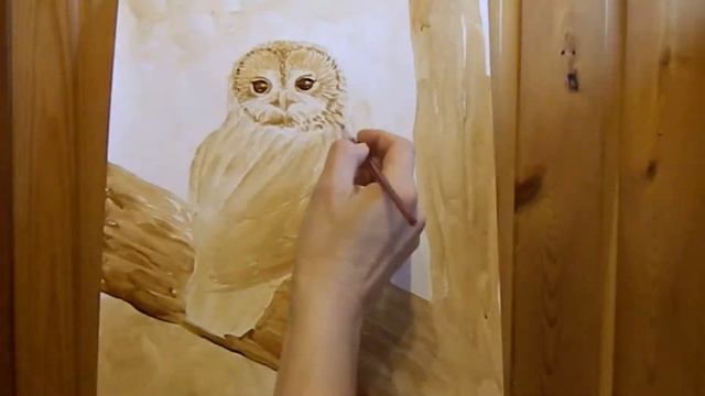 Кофейный рисунок "Совёнок". Julia Latte смотреть онлайн