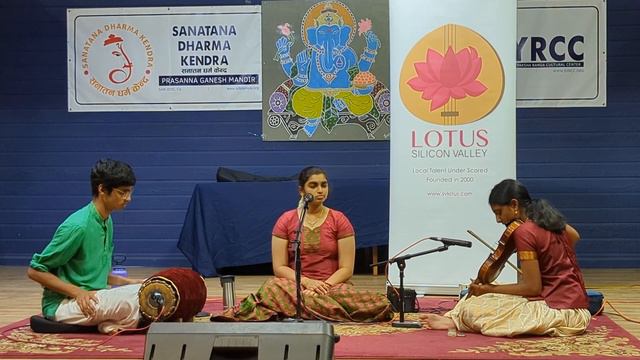 Dhivyaa, Pramati and Saaketh - lotus concert смотреть онлайн