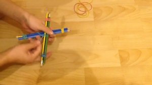Как сделать арбалет из карандашей и резинок