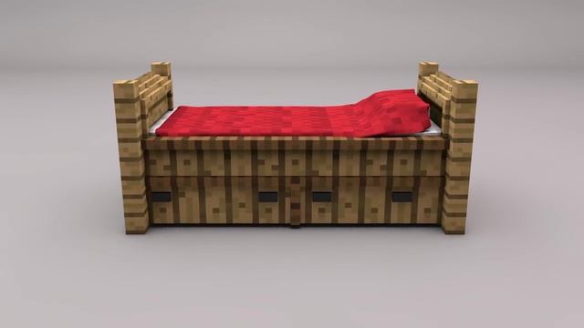 Minecraft Bed [Cinema 4D] - Free Download смотреть онлайн