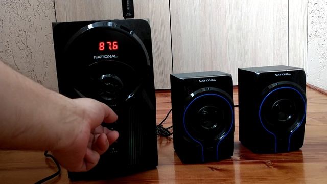 Акустическая система 2.1 National NAS-1250 - воспроизведение музыки с USB носителя смотреть онлайн