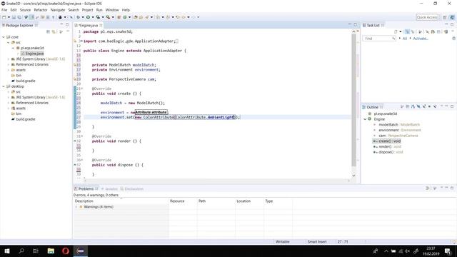 Java : LibGDX – Snake3D #1 смотреть онлайн