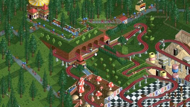 Let's play Rollercoaster Tycoon #112 (Crumbly Woods: Guestsplosion) смотреть онлайн