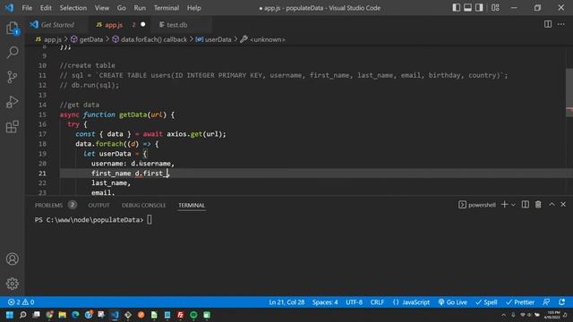How To Create and Populate a SQLite Users Table With Real User Data in Node JS (2022 Tutorial) смотреть онлайн