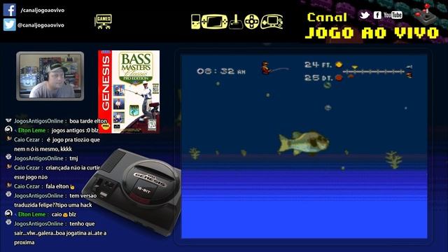 Tá nervoso? Vai pescar! - PARTE 1 - [Mega Drive] Bass Masters Classic - Pro Edition (LIVE) смотреть онлайн