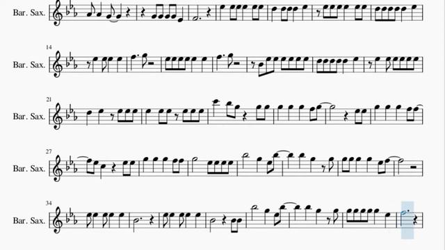 Baritone Sax Sheet Music: How to play Party In the USA by Miley Cyrus смотреть онлайн