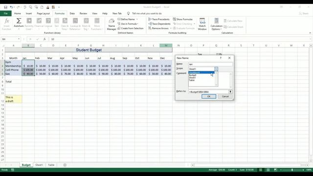 Excel Topic 09 Reference Named Range смотреть онлайн