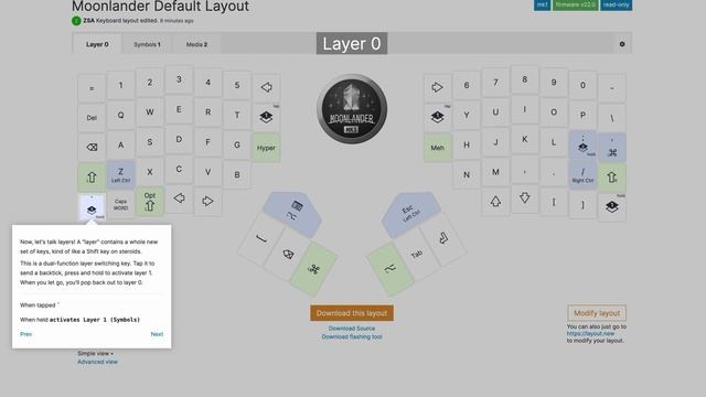Moonlander Default Layout Tour смотреть онлайн