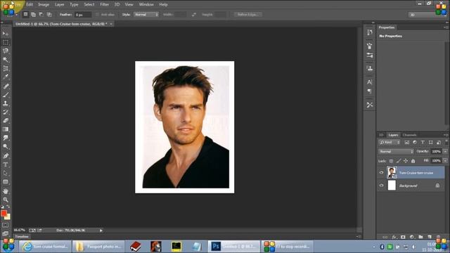 Photoshop CC - Create passport size photograph in a minute using photoshop смотреть онлайн