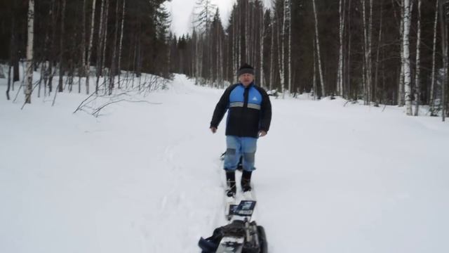 Поход в лес. Зима, тайга. смотреть онлайн