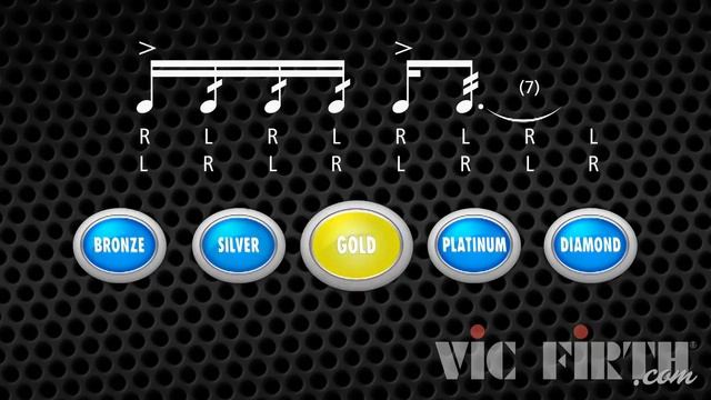 7 Stroke Roll (Duple Interpretation): Vic Firth Rudiment Playalong смотреть онлайн