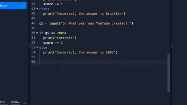 I made a Quiz Game in Python смотреть онлайн
