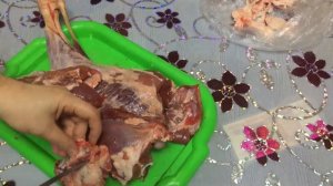 Разделка бараньей ноги, находим и удаляем лимфоузлы( без)