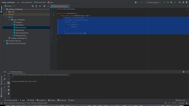 How to find the lowest value in array using java смотреть онлайн