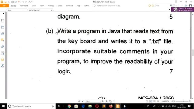 WRITE INTO A FILE IN JAVA | MCS 024 OBJECT ORIENTED TECHNOLOGIES AND JAVA PROGRAMMING q2b tee jun20 смотреть онлайн