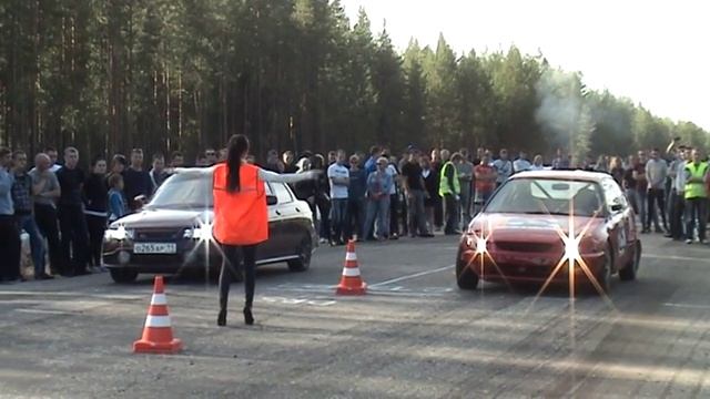 [DRAG] ВАЗ 2110 vs Honda Civic смотреть онлайн