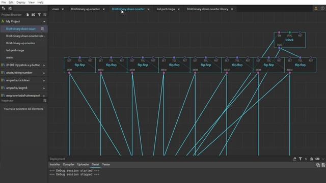 XOD | Arduino BINARY COUNTER смотреть онлайн