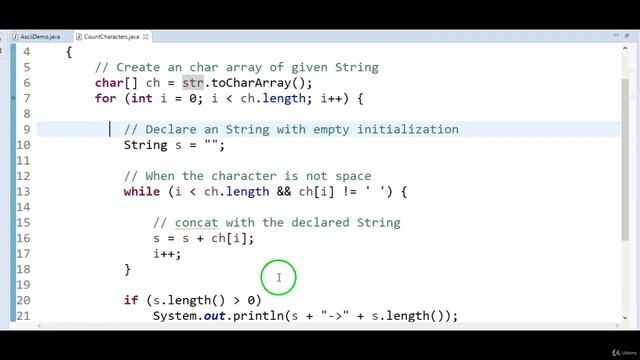 02 6 Write a java program to print characters count in String in java смотреть онлайн
