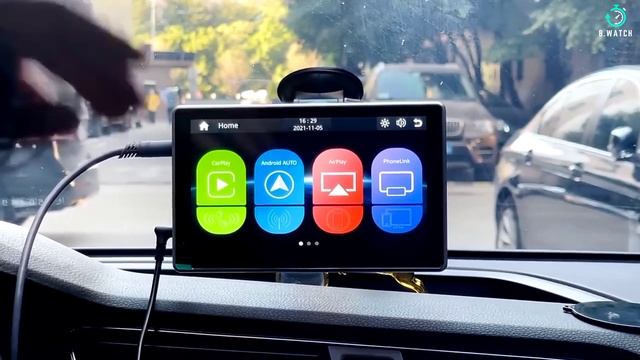 7 Inch Touch Screen Car Portable Wireless Apple CarPlay Tablet Android смотреть онлайн