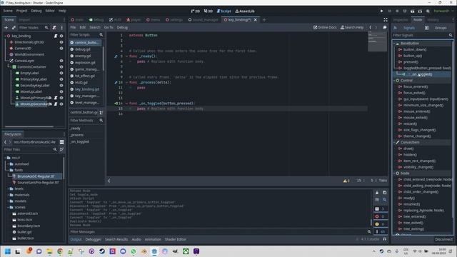 Space Shooter in Godot 4 - part 15 (audio mixer, splash screen, key mappings) смотреть онлайн