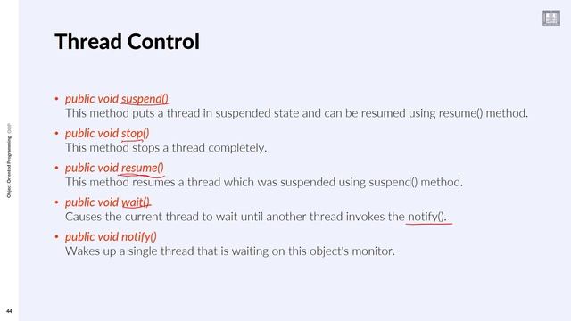 Object Oriented Programming (JAVA) | C2-L5 | Thread controls смотреть онлайн