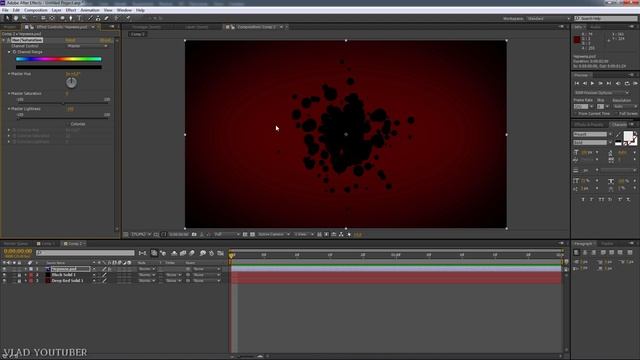 Как сделать Титры с чернильными пятнами в After Effects смотреть онлайн