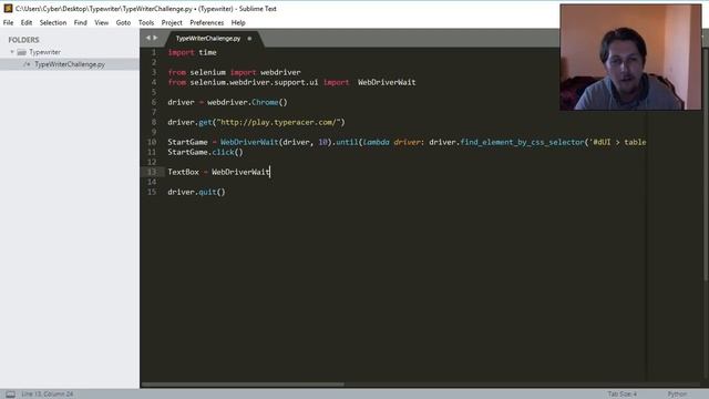 Python - Type Writer Challenge смотреть онлайн