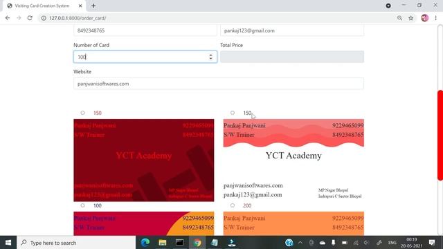 Online Visiting Card Creation Project || Django Project || Business Card Creation смотреть онлайн