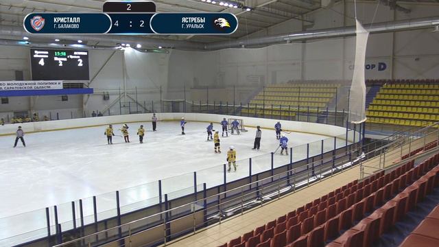 ПФО | «Кристалл» г. Балаково - «Ястребы» г. Уральск | хоккей смотреть онлайн