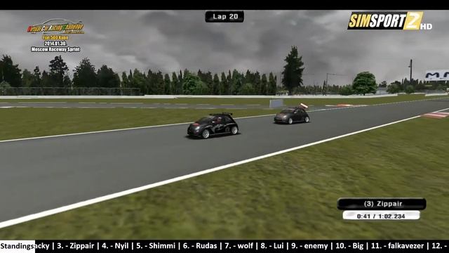 VCRC-Fiat 500 -- Moscow Raceway Sprint -- смотреть онлайн