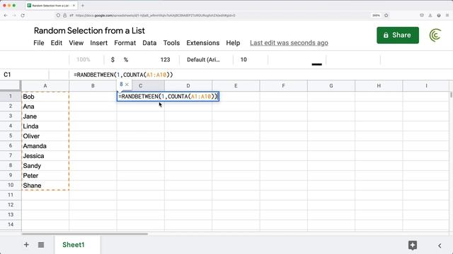 Random Selection from a List in Excel & Google Sheets смотреть онлайн