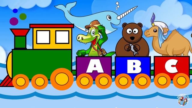 Animal Alphabet A to Z | ABC Animal Train with Sound *英文字母 ABC * 動物字母火車 | 英文+中文 смотреть онлайн