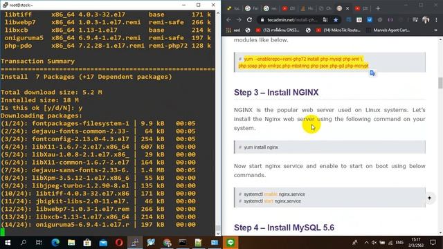 How to Install NGINX PHP MYSQL on CentOS7 смотреть онлайн