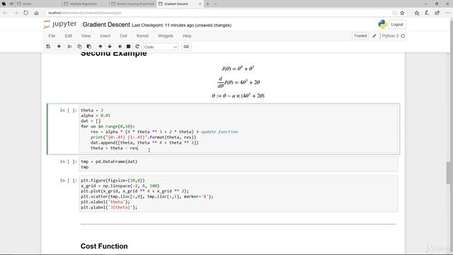 18 Machine learning in python || Ordinary Least Square Regression and Gradient Descent смотреть онлайн