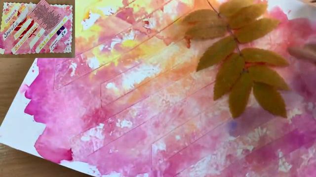 Осенняя открытка акварелью смотреть онлайн