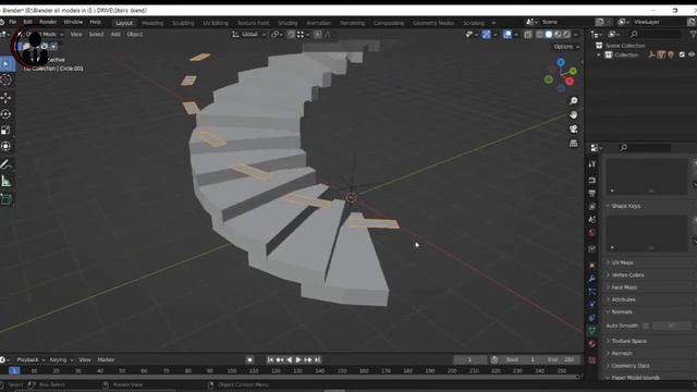 How to make rounding stair simple trick | blender 3.0 | Get3D смотреть онлайн