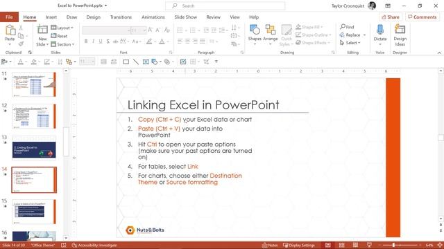 Excel to PowerPoint - What's the best way to do it? (Embedding, Linking or Other) смотреть онлайн