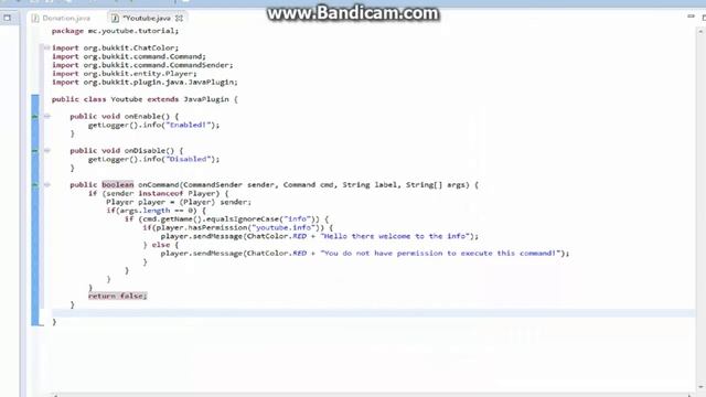 EzDev - How to make a minecraft bukkit plugin in Java Eclipse смотреть онлайн