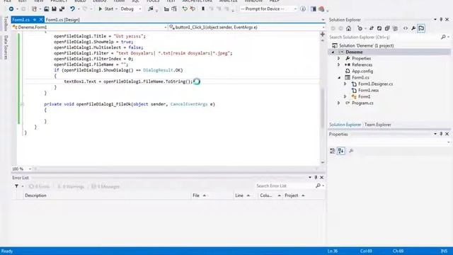 c#open file dialog ve try catch finally смотреть онлайн