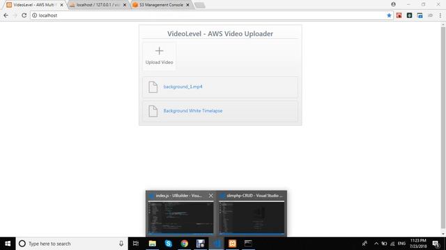 AWS Video Uploader - ReactJS & Slim Framework PHP смотреть онлайн