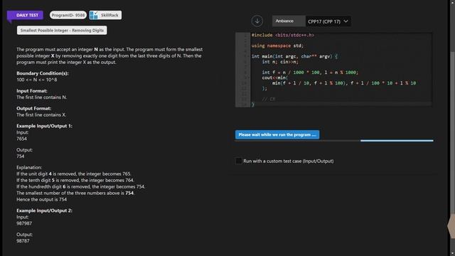 05-11 SKILLRACK DAILY CHALLENGE AND DAILY TEST SOLUTION | C++ | java | python смотреть онлайн