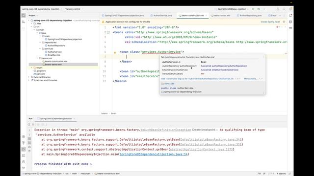 Spring Core - Episode 03 - Dependency Injection in Spring смотреть онлайн