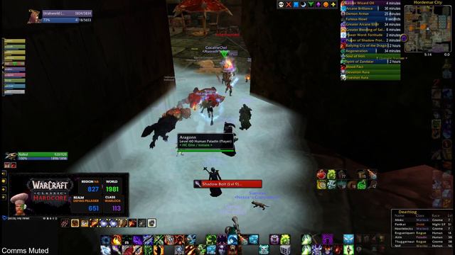 Lower Blackrock Spire, Affliction Warlock (HC Elite) WoW Classic Hardcore