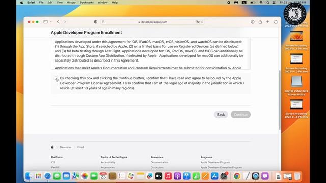 Downloading And installing MacOS Sonoma Beta